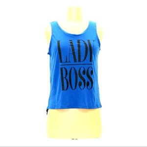 Freeze Lady Boss Blue Tank Top Small